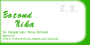 botond nika business card